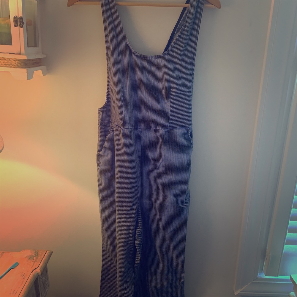 Pinstripe overalls